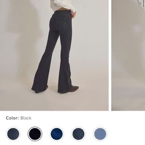 Free People Black Flare Jeans